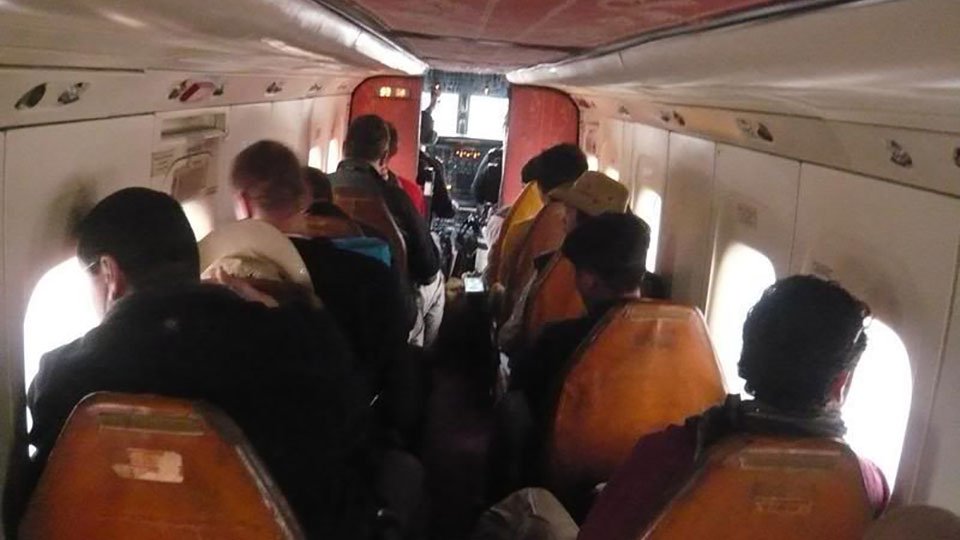 plane ride up to Lukla