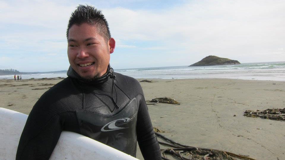 Surfing in Tofino