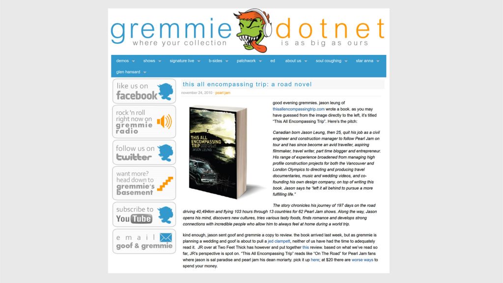 Gremmie book review