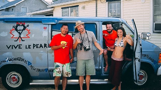Danny Clinch with the Touring Van